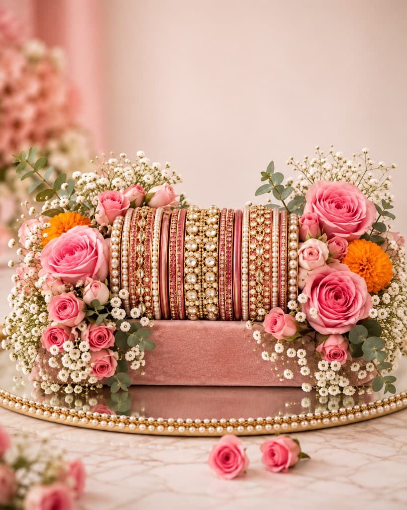 Bangle bouquet and floral display